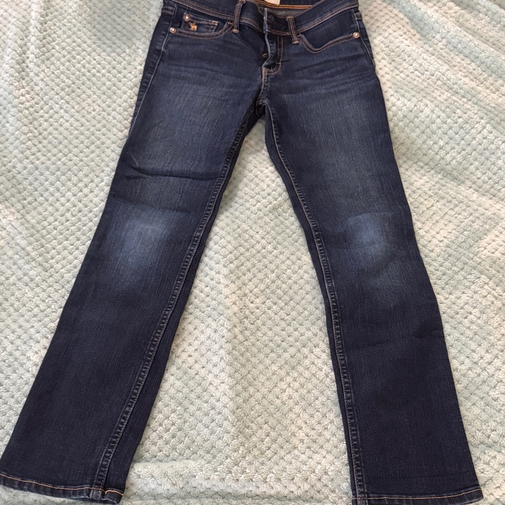 Abercrombie Kids Dark Blue straight Cut Jeans size 9/10 kids